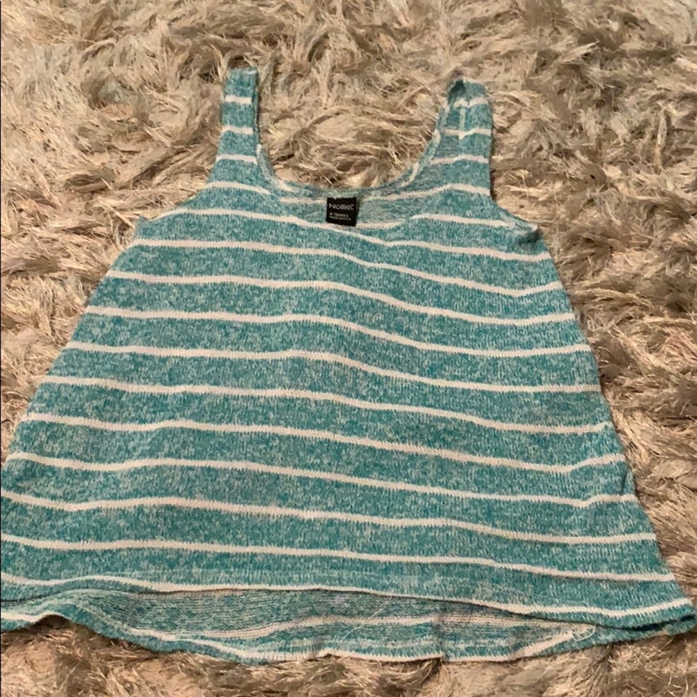 Blue stripped tank
